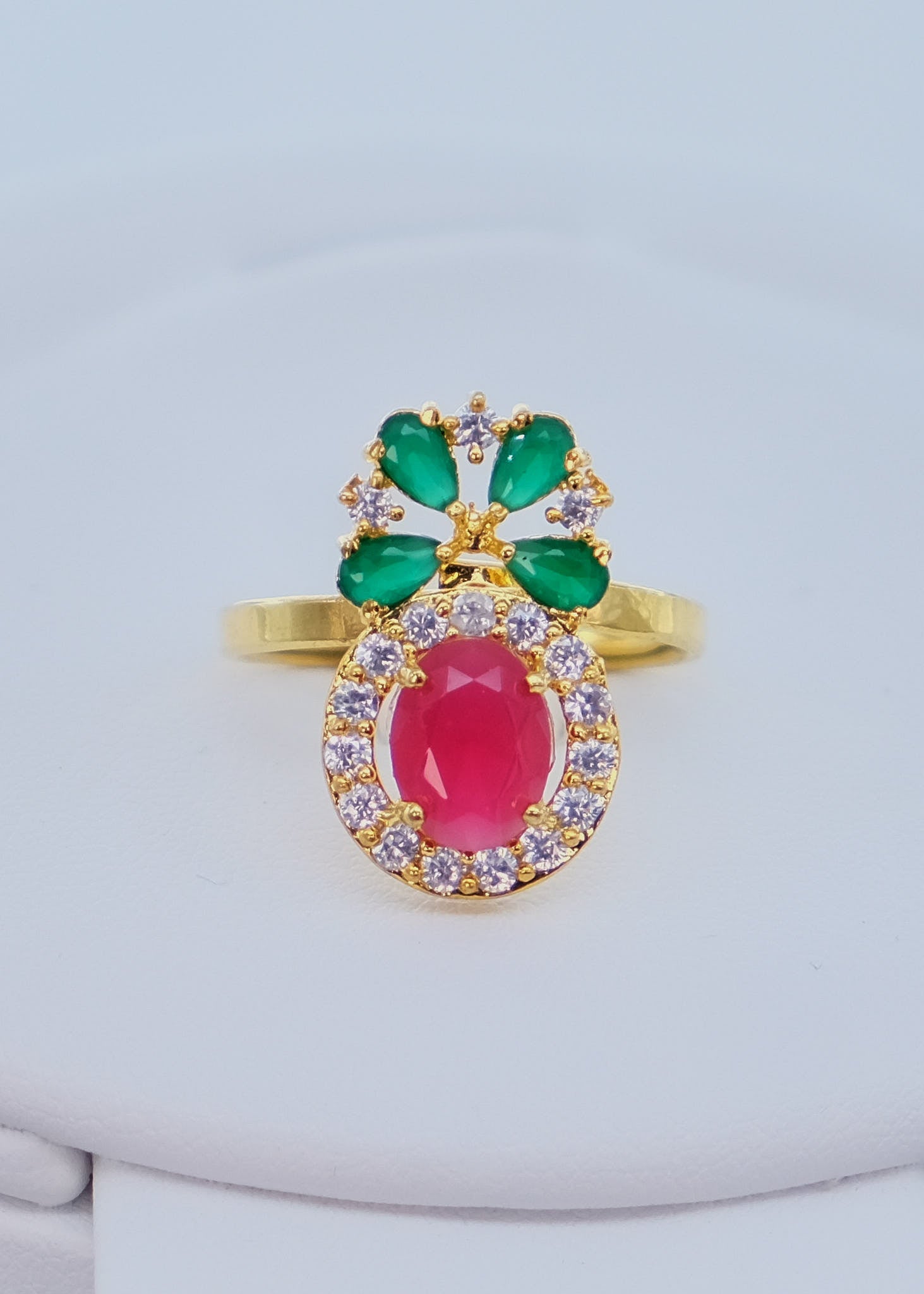 Ivory Pearl Chatai Multicolor Diamond Necklace Choker Set