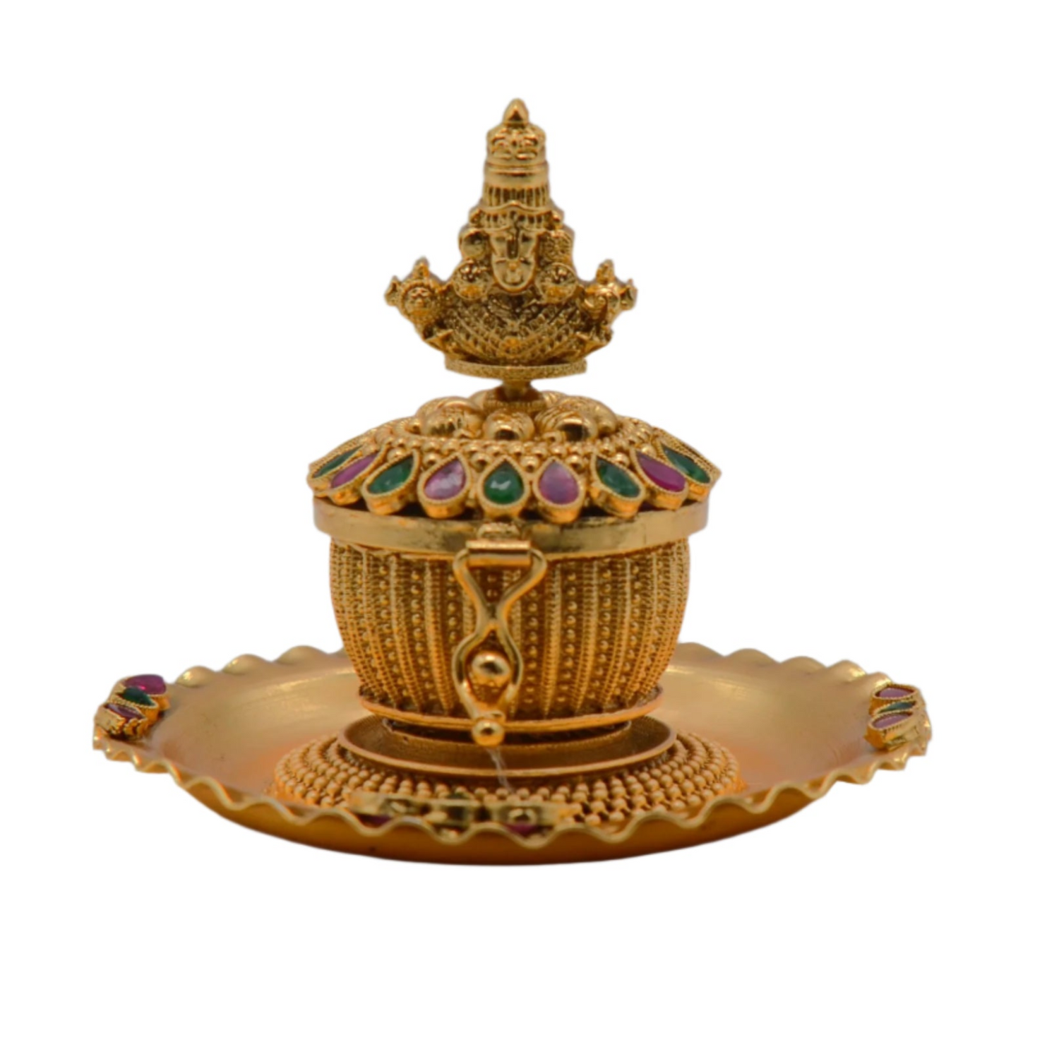 Goddess Idol Kemp Stone Sindoor Box