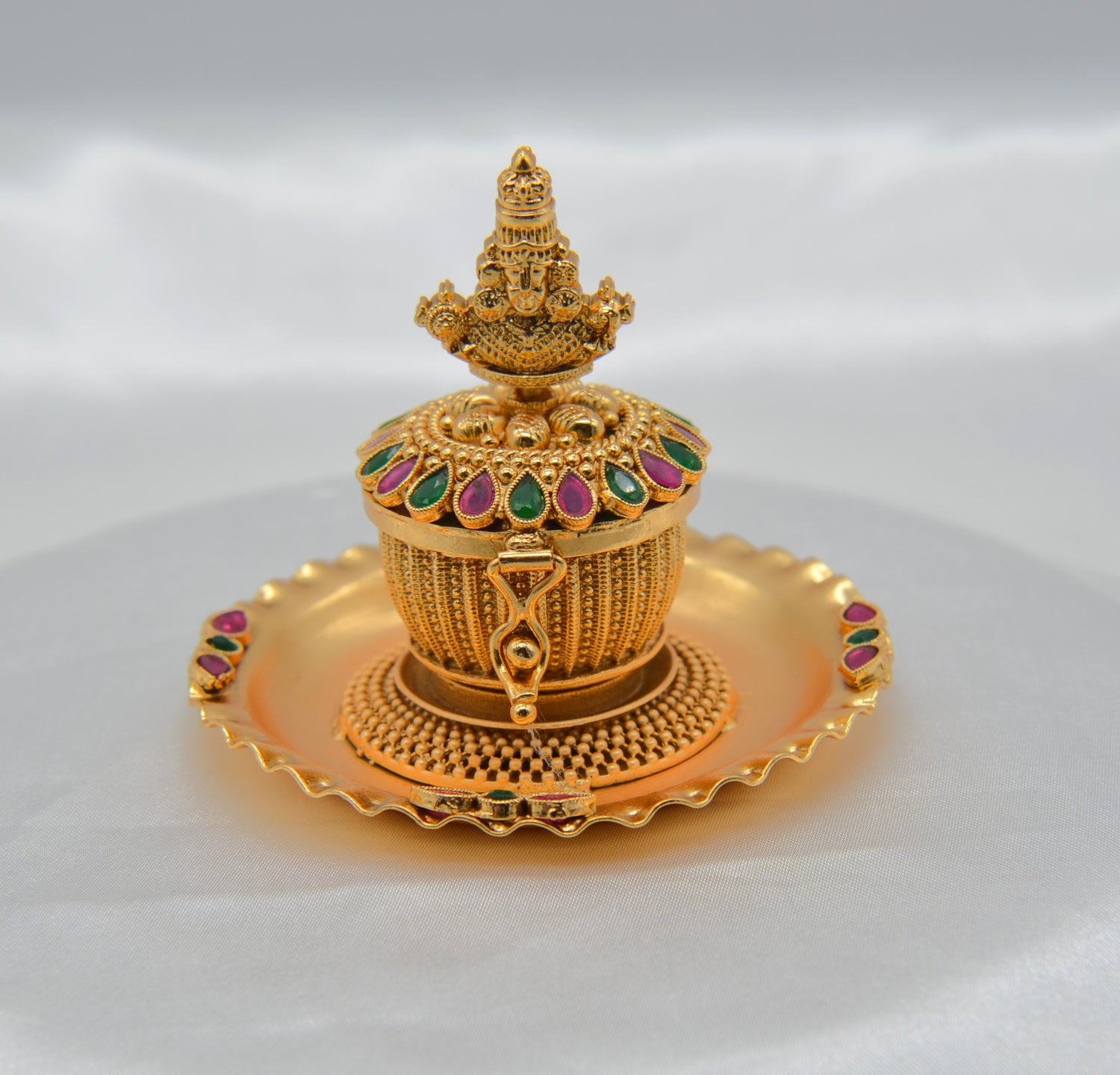 Goddess Idol Kemp Stone Sindoor Box