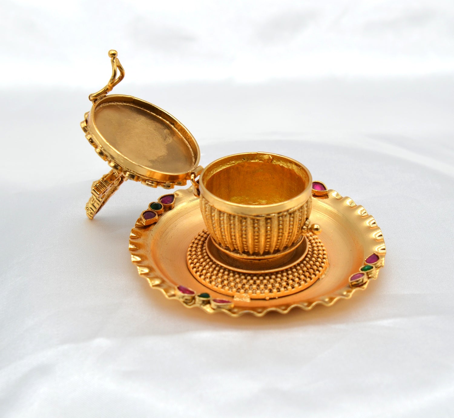 Goddess Idol Kemp Stone Sindoor Box