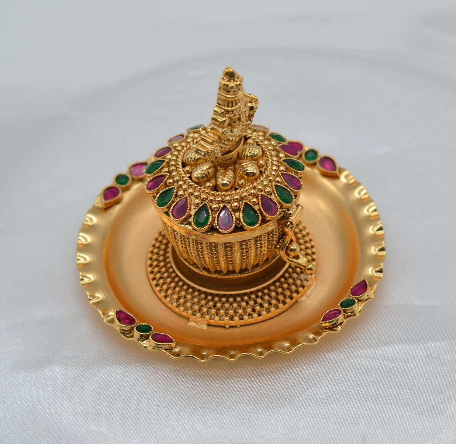 Goddess Idol Kemp Stone Sindoor Box