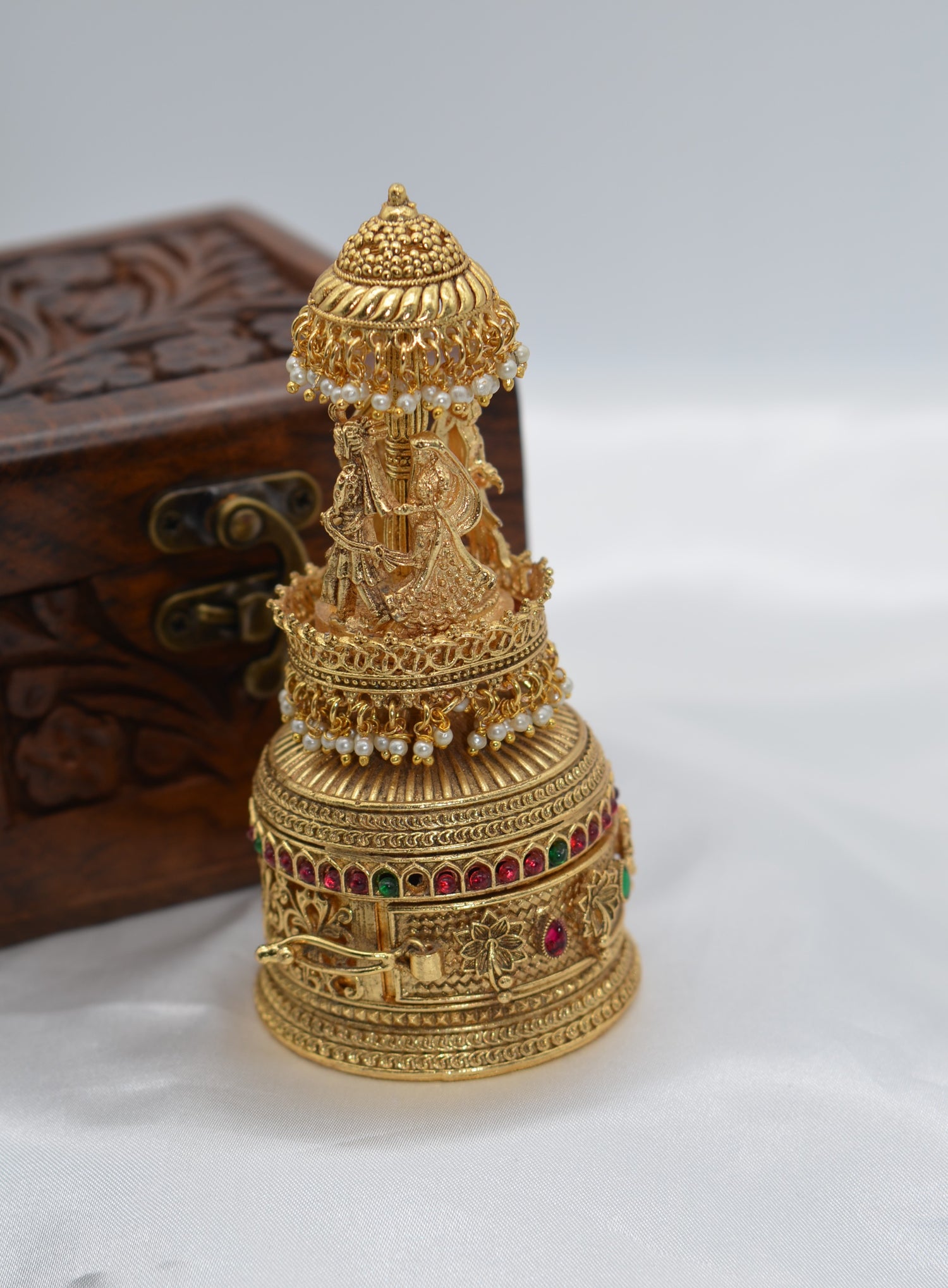 Traditional Umbrella Varmala Ceremony Sindoor Box