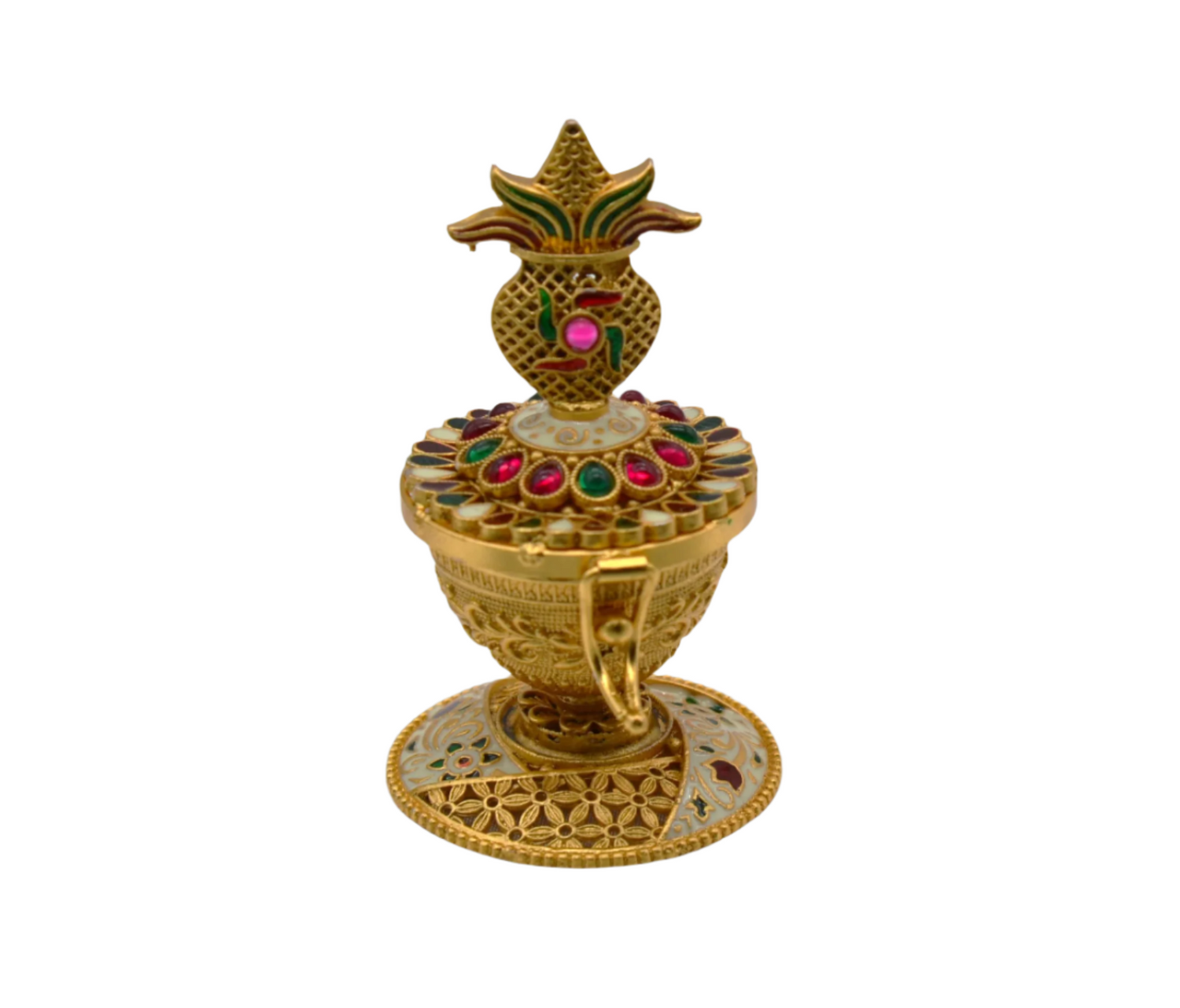 Shagun Kalash With Kemp Stone Sindoor Box