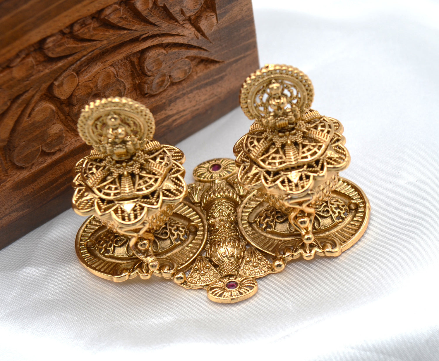 Traditional Dual Lakshmi Sindoor Box