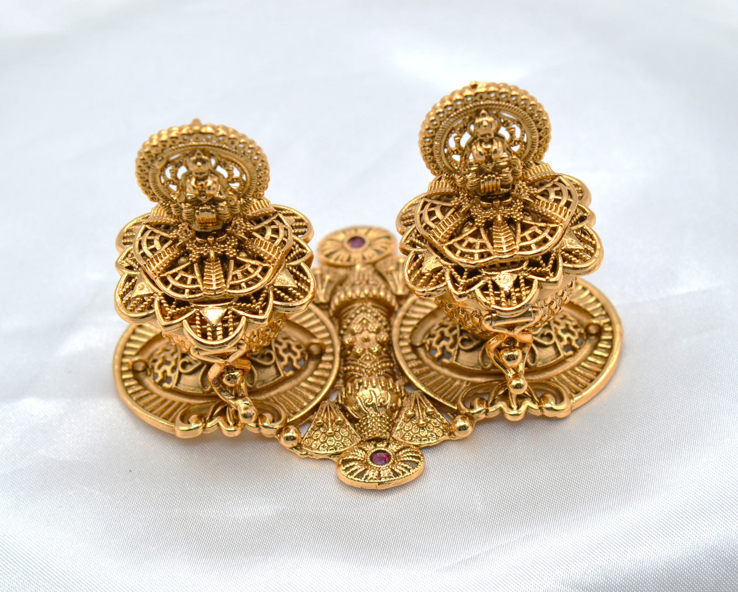 Traditional Dual Lakshmi Sindoor Box