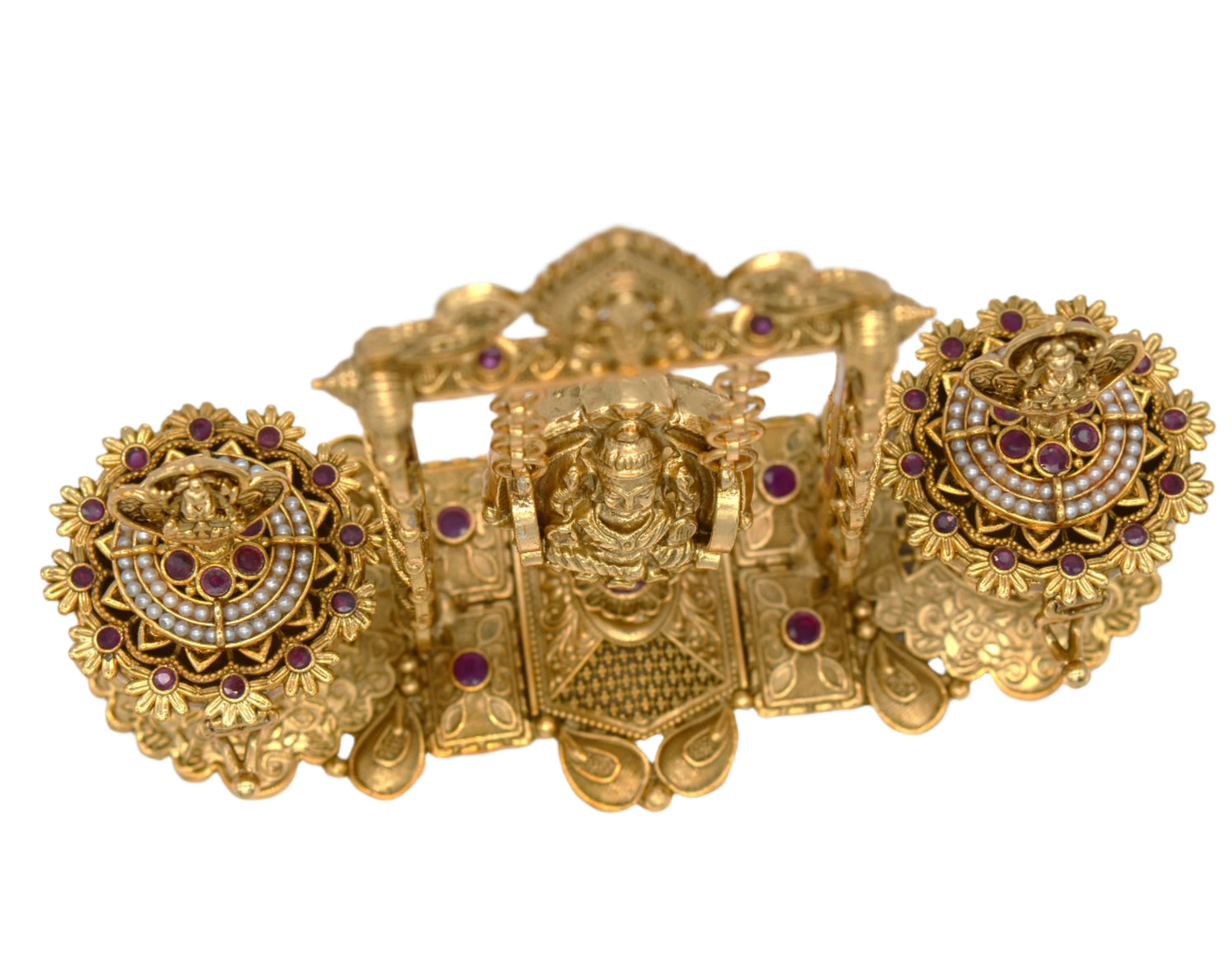 Traditional Dual Swing Lakshmi Sindoor Box