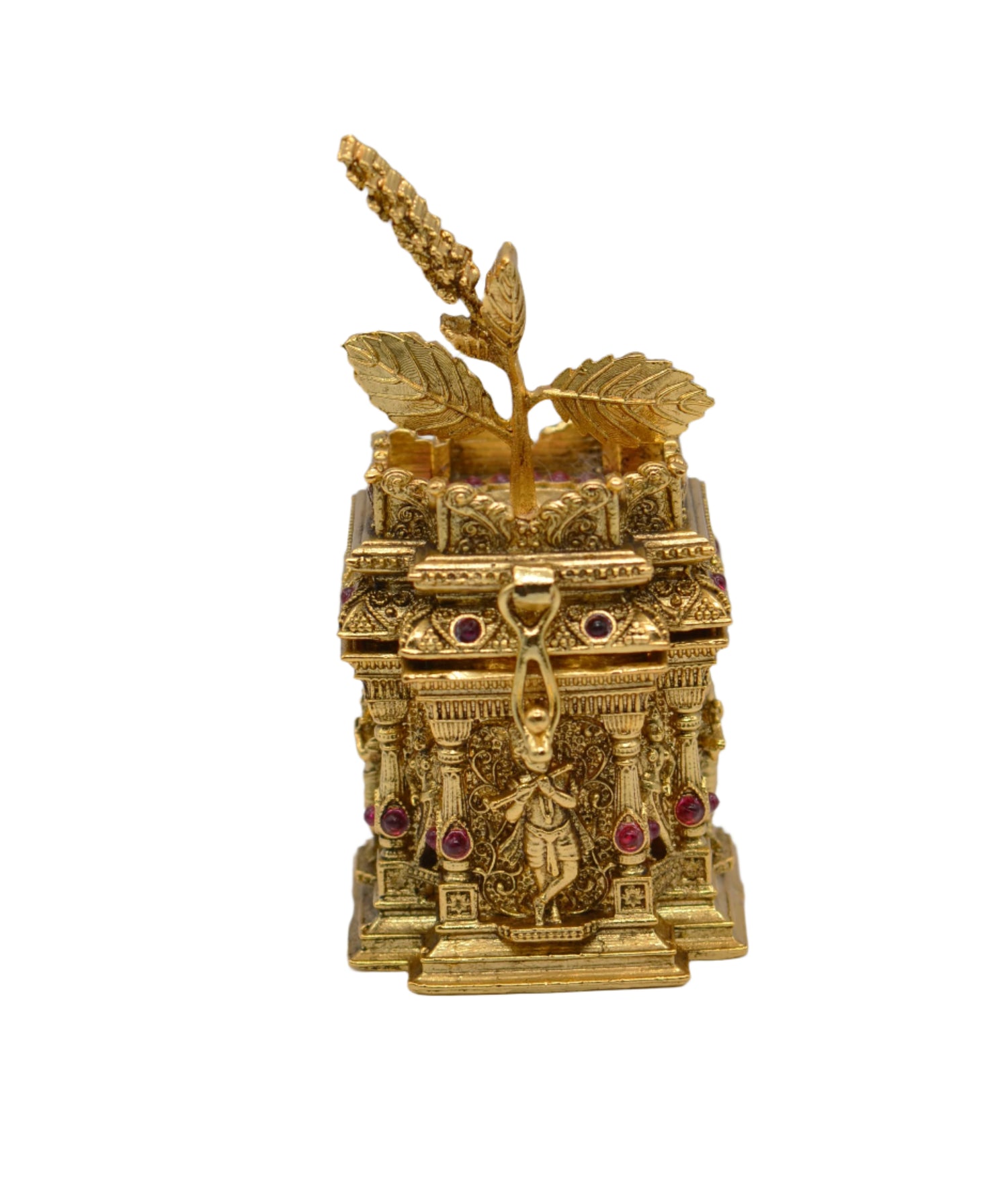 Lord Krishna With Flute Square Sindoor Box