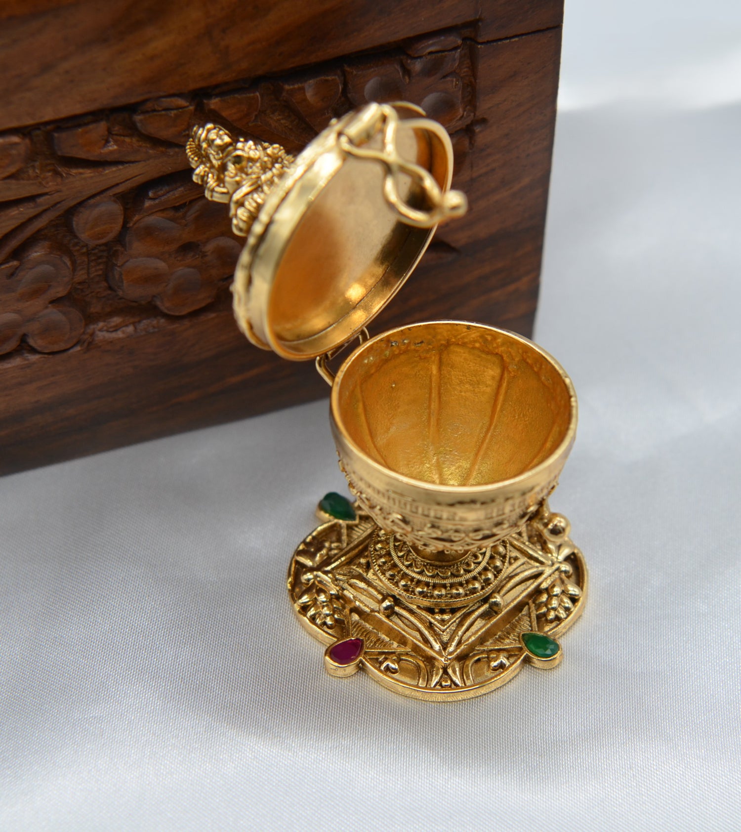 Kemp Goddess Lakshmi Sindoor Box