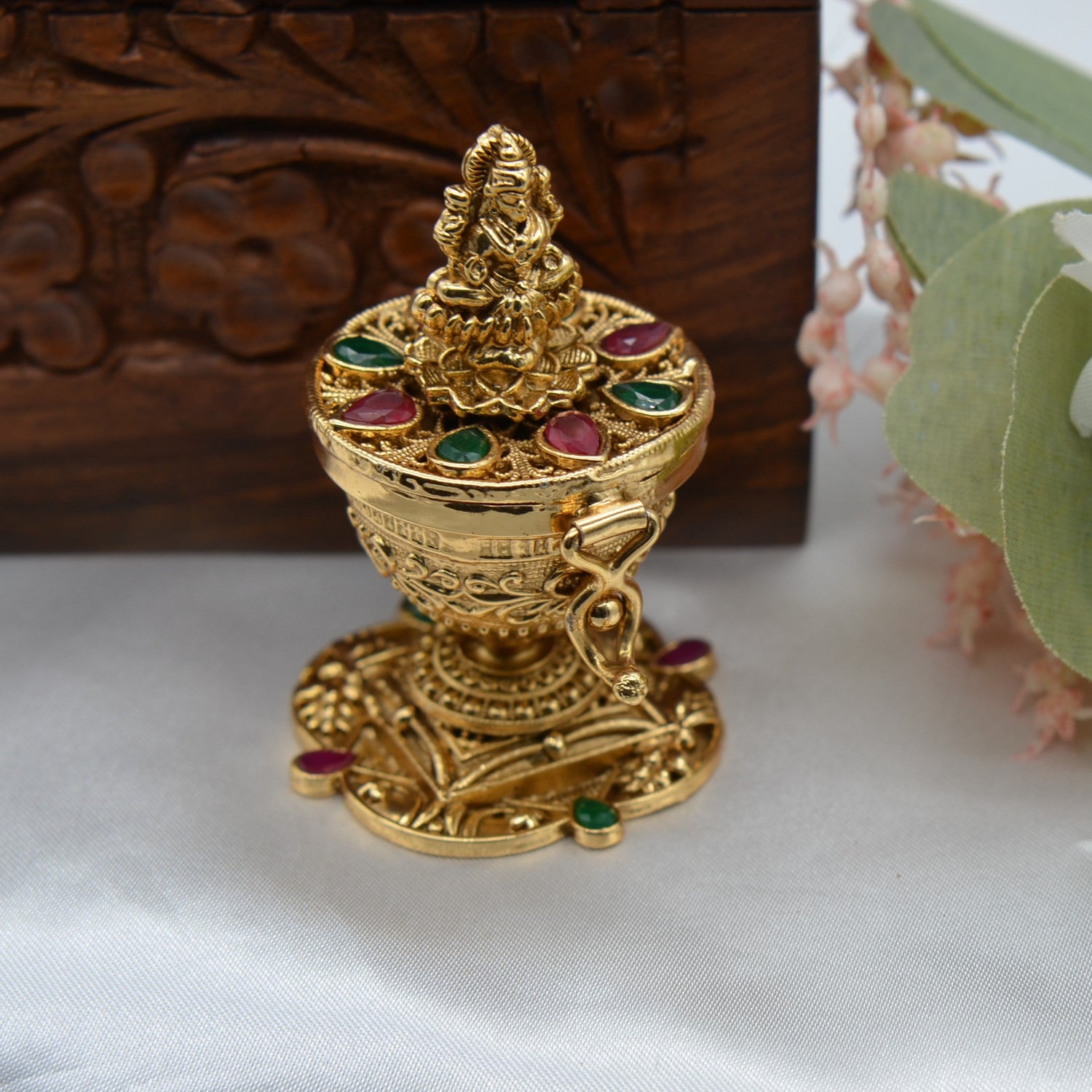 Kemp Goddess Lakshmi Sindoor Box