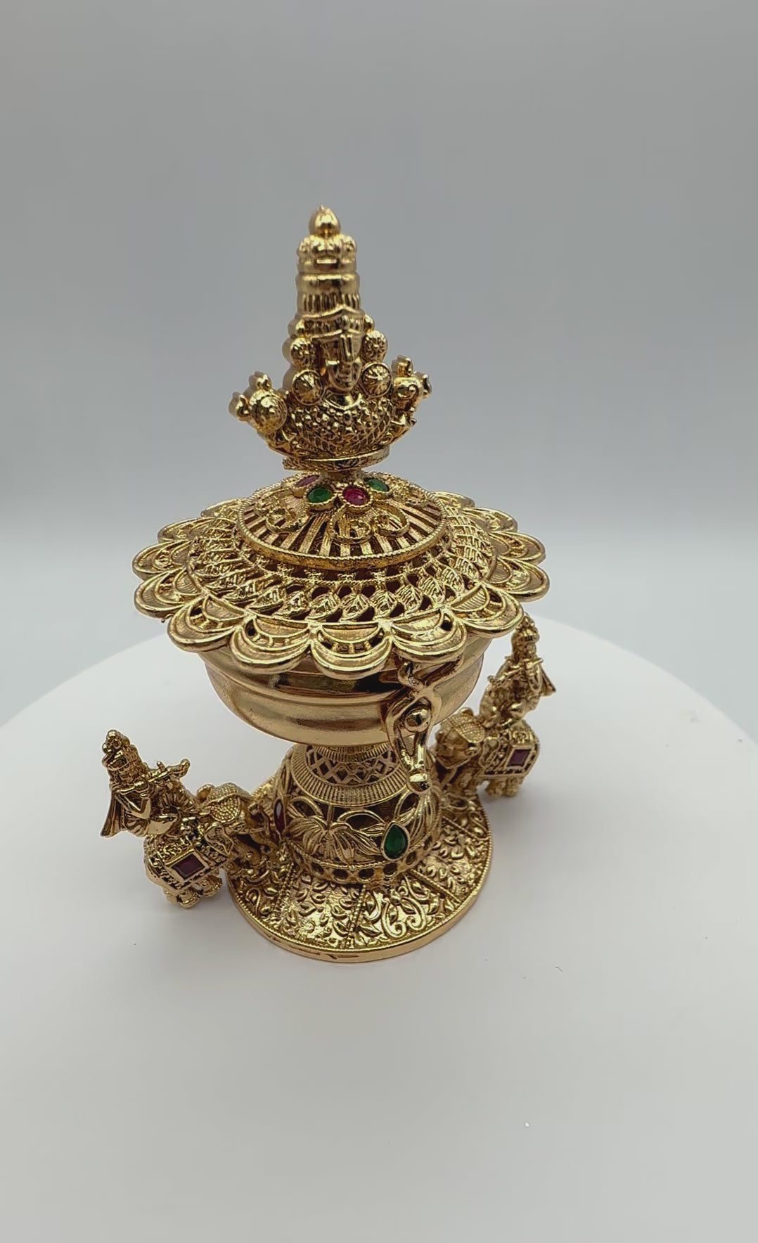 Divine Krishna With Flute Sindoor Box