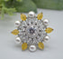 Cz With Pearl & Monalisa Stone Adjustable Ring Rings