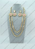 Royal Long Uncut Polki Dual-Tone Necklace Set Necklaces