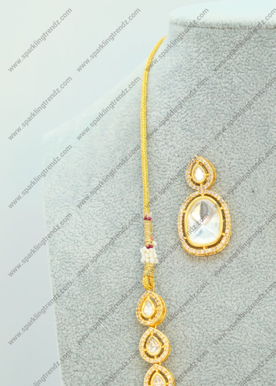 Sabya Polki Kundan Necklace Set Necklaces