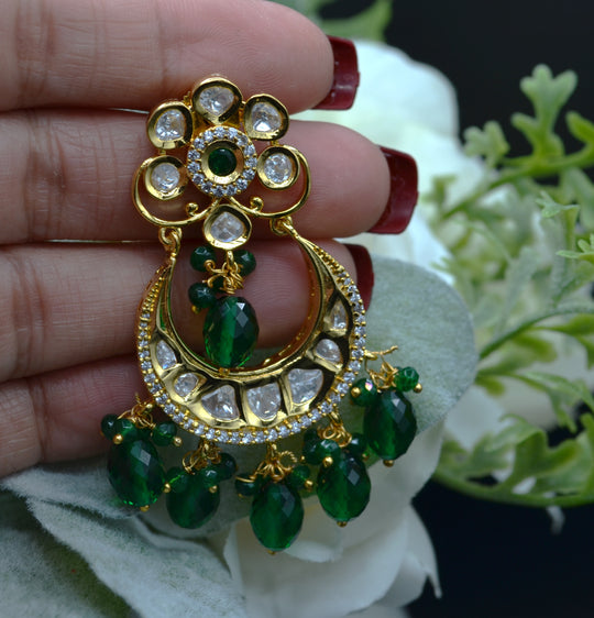 Handcrafted Kundan Jewelry Designs by www.SparklingTrendz.com