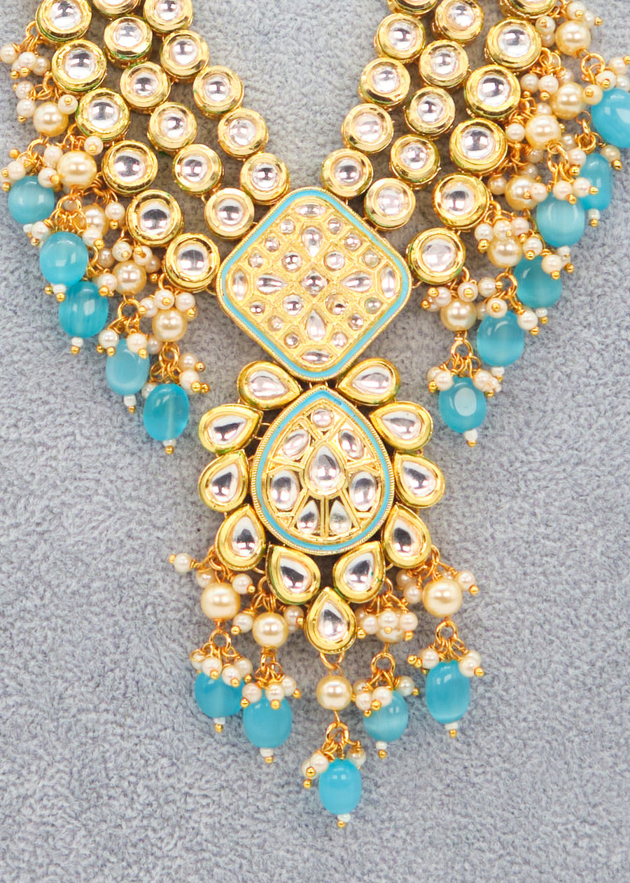 AC Kundan Mala Necklace Set