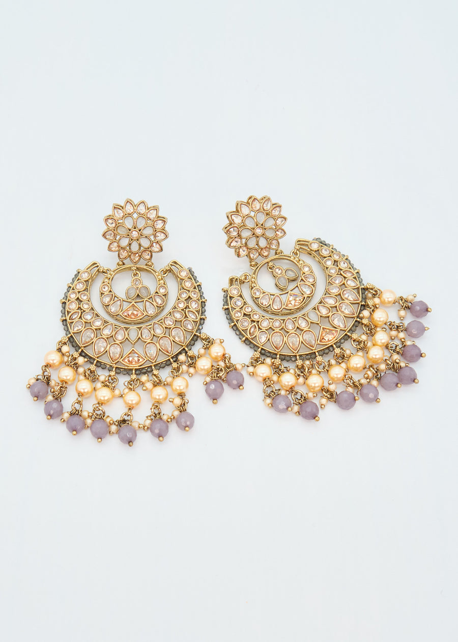 Deepika Polki Big Chandbali Earrings - Part 2