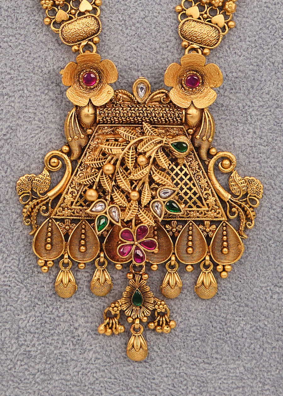 Traditional Multicolor Kemp Necklace Set