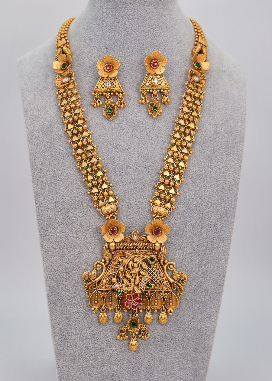 Traditional Multicolor Kemp Necklace Set