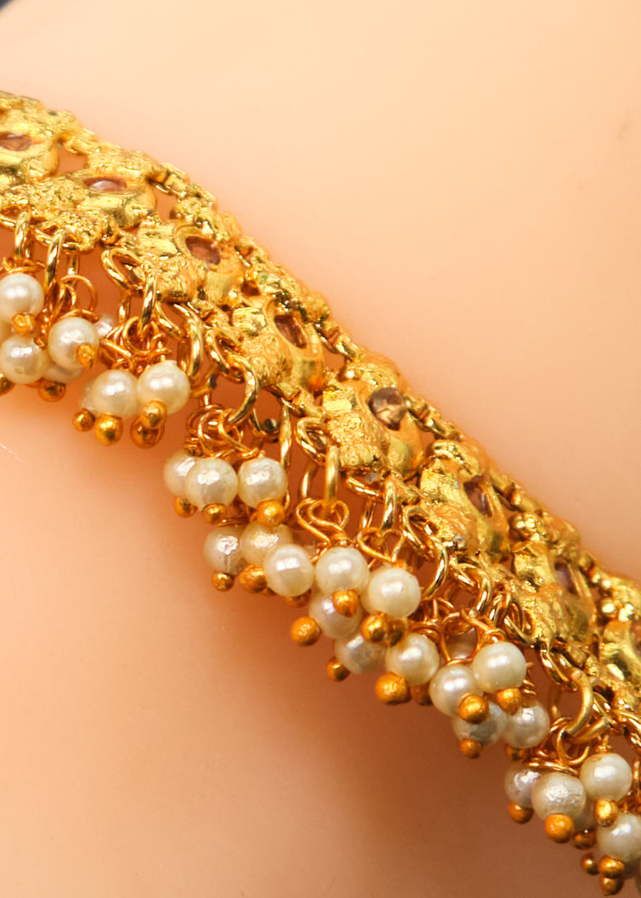 Maya Traditional Polki Anklet Set