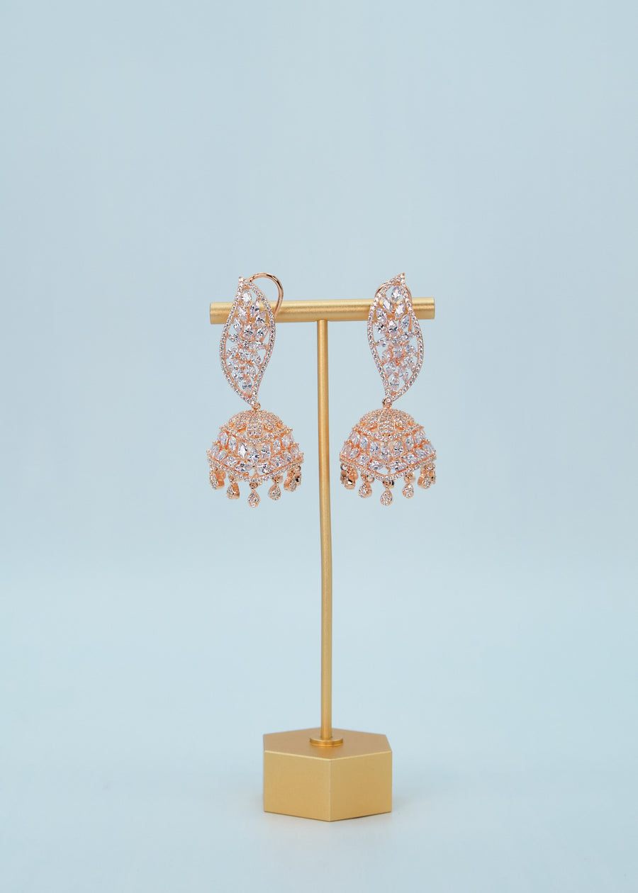 Rose Gold Amara CZ Jhumki
