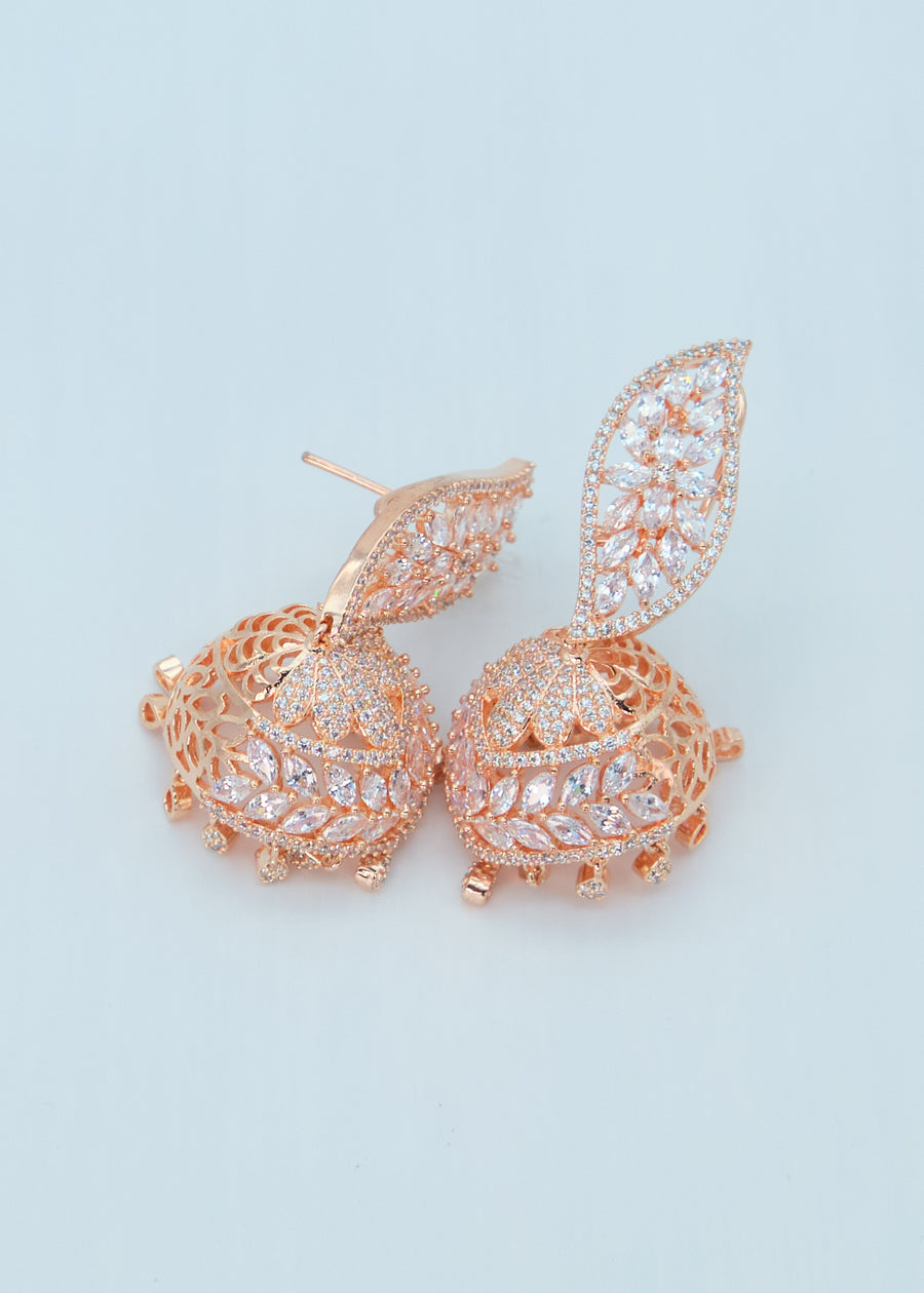 Rose Gold Amara CZ Jhumki