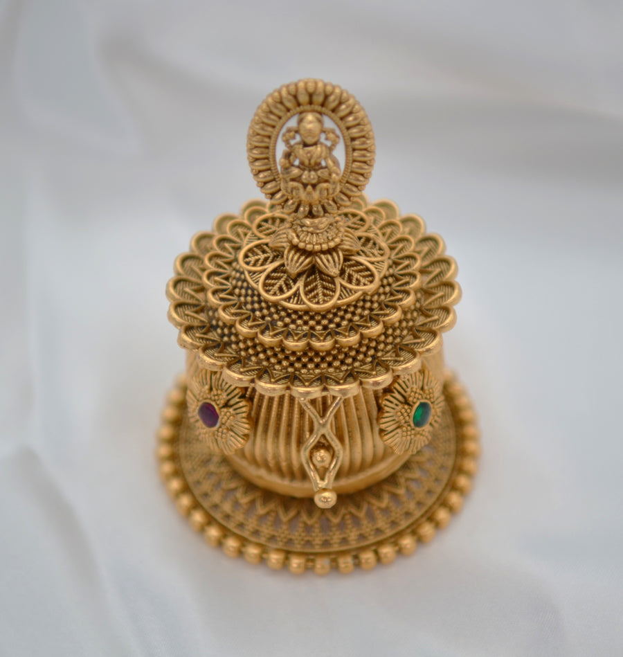 Traditionally Carved And Crafted Lakshmi Sindoor Box