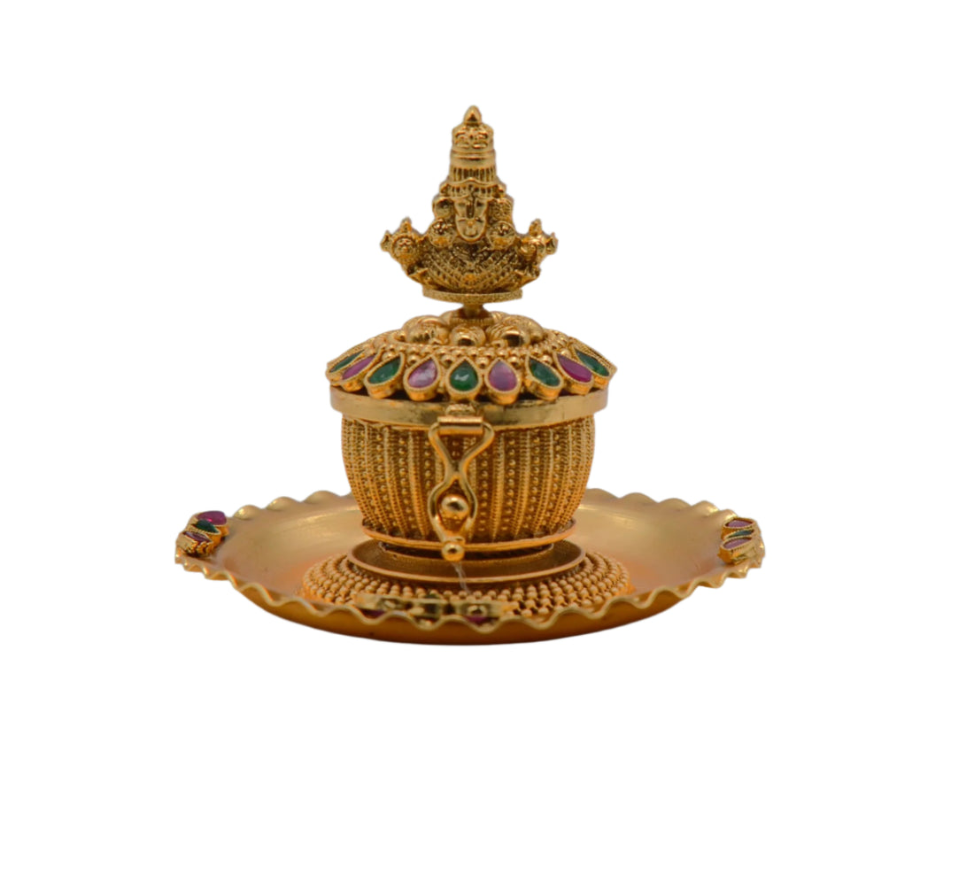 Goddess Idol Kemp Stone Sindoor Box