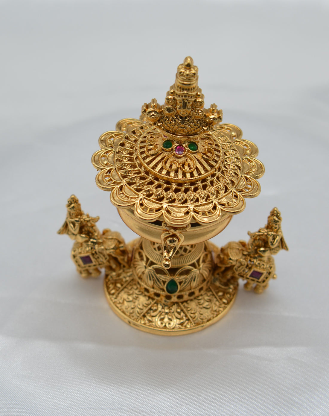 Divine Krishna With Flute Sindoor Box