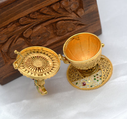 Shagun Kalash With Kemp Stone Sindoor Box