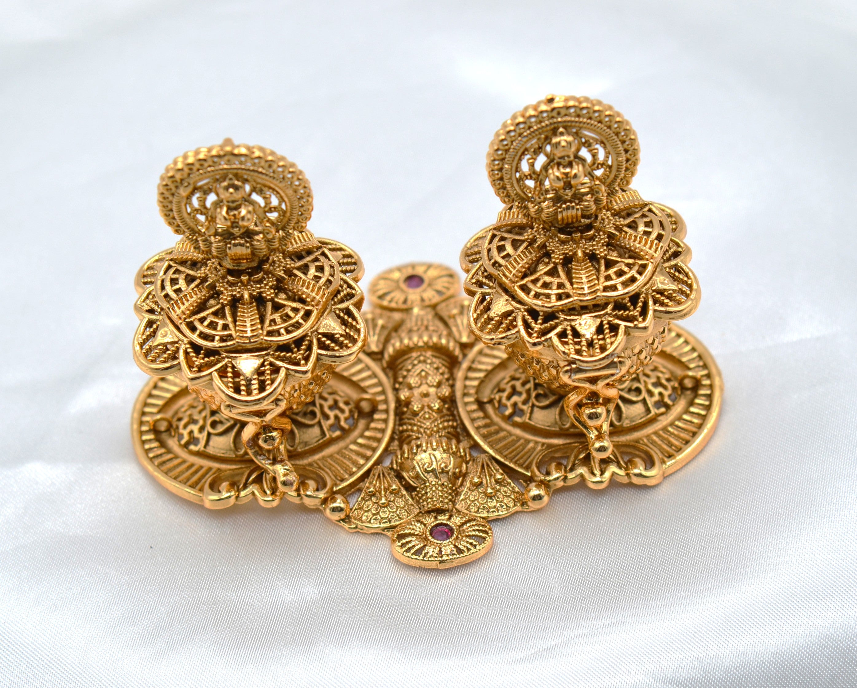 Traditional Dual Lakshmi Sindoor Box