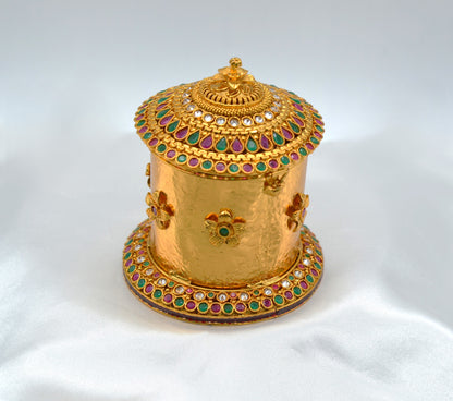 Traditional Kemp Stone Sindoor Box