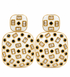 Enamel Rectangle Crystal Earrings – handcrafted American Diamond Indian earrings by Sparkling Trendz