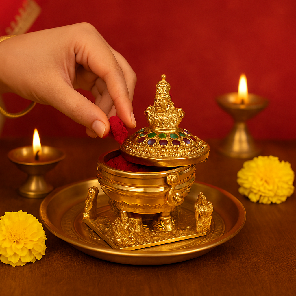 Lord Balaji and Lakshmi Sindoor Box