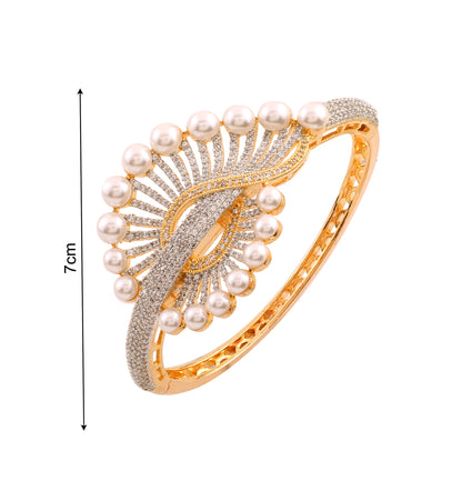 Openable Designer Inspired Cubic Zirconia Bracelet