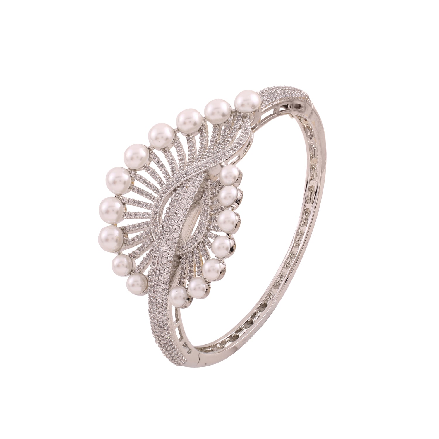 Openable Designer Inspired Cubic Zirconia Bracelet
