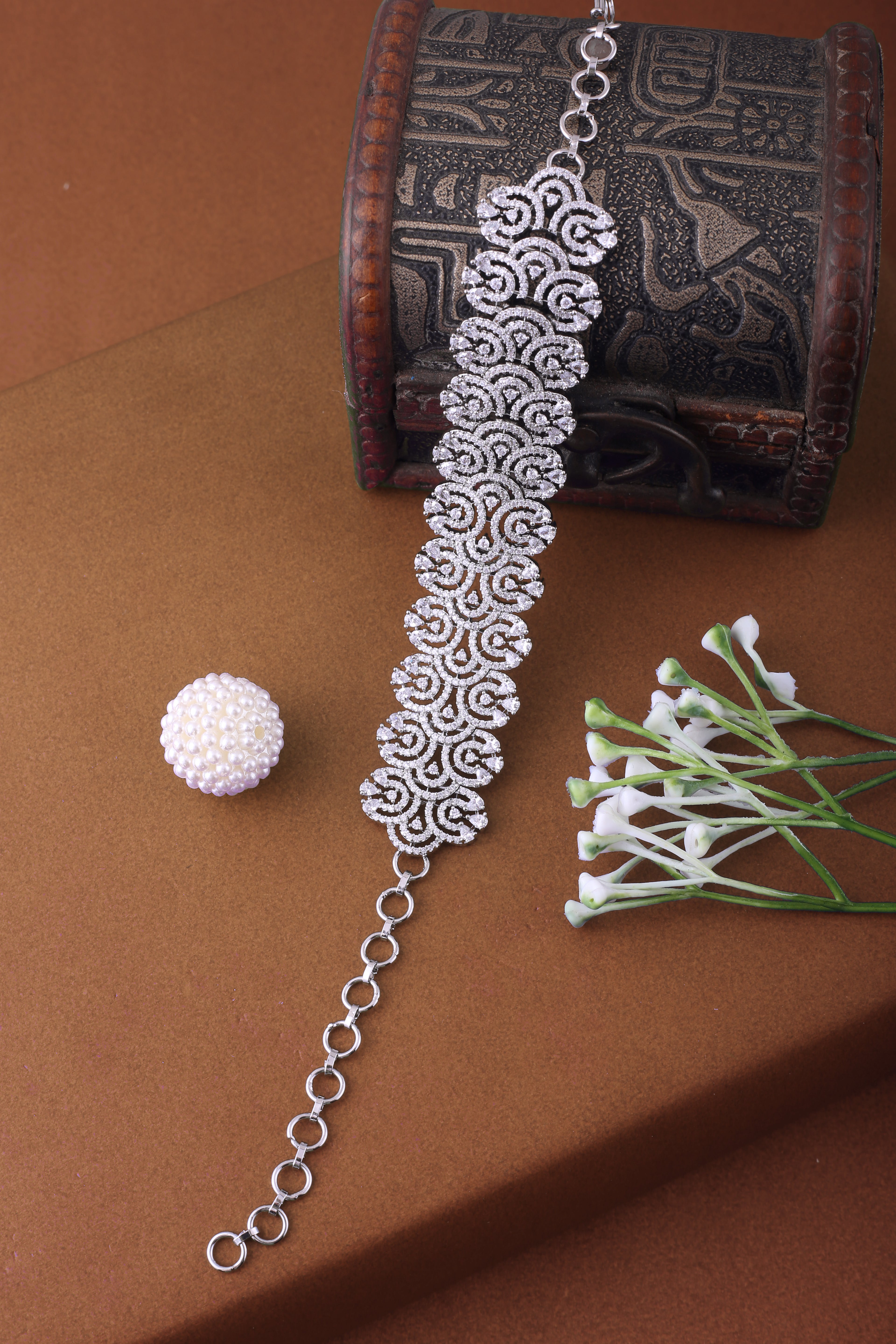Adjustable Cubic Zirconia Bracelet