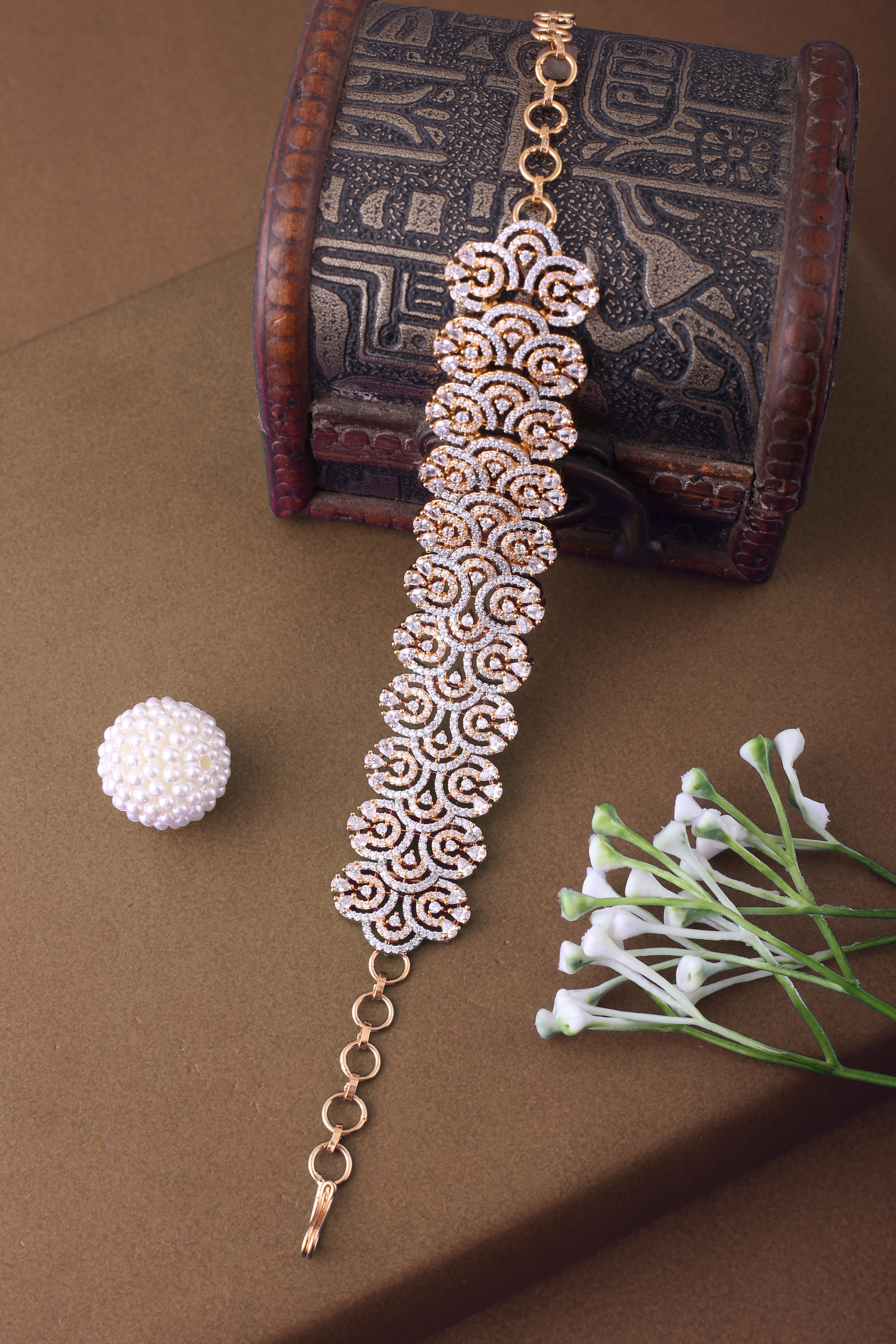 Adjustable Cubic Zirconia Bracelet