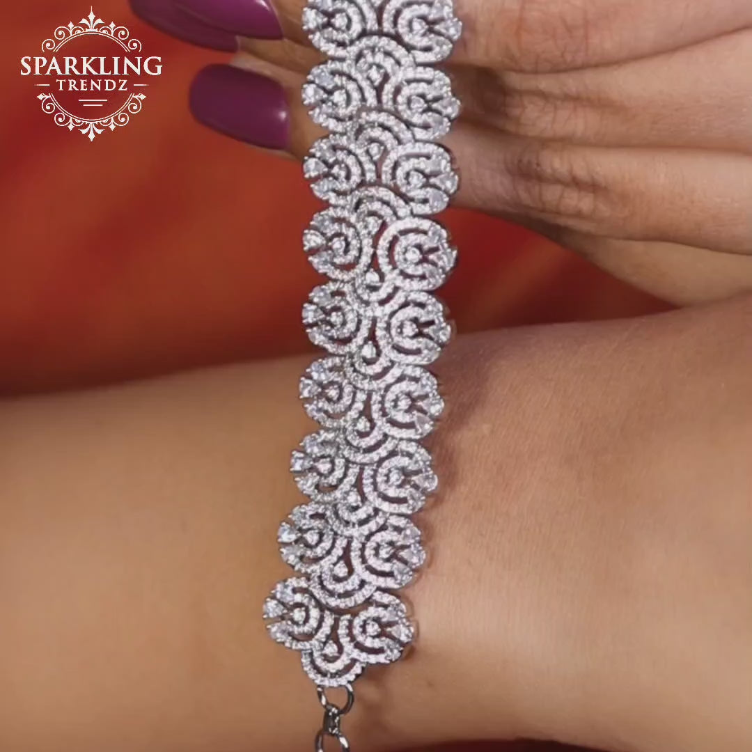 Adjustable Cubic Zirconia Bracelet