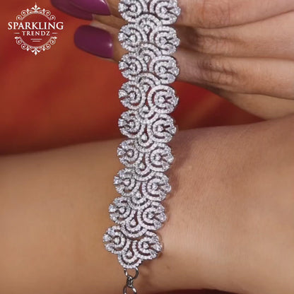 Adjustable Cubic Zirconia Bracelet