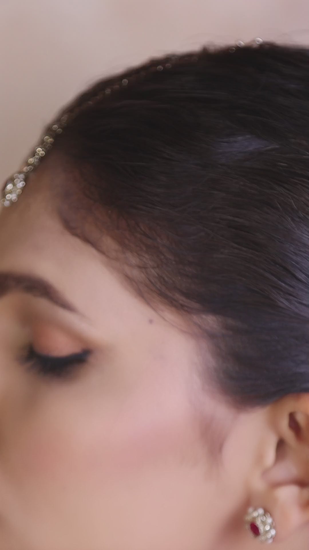 Ruby Red Polki Floral Necklace Set with Studs &amp; Maang Tikka video