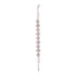 Silver Floral Cubic Zirconia Link Bracelet
