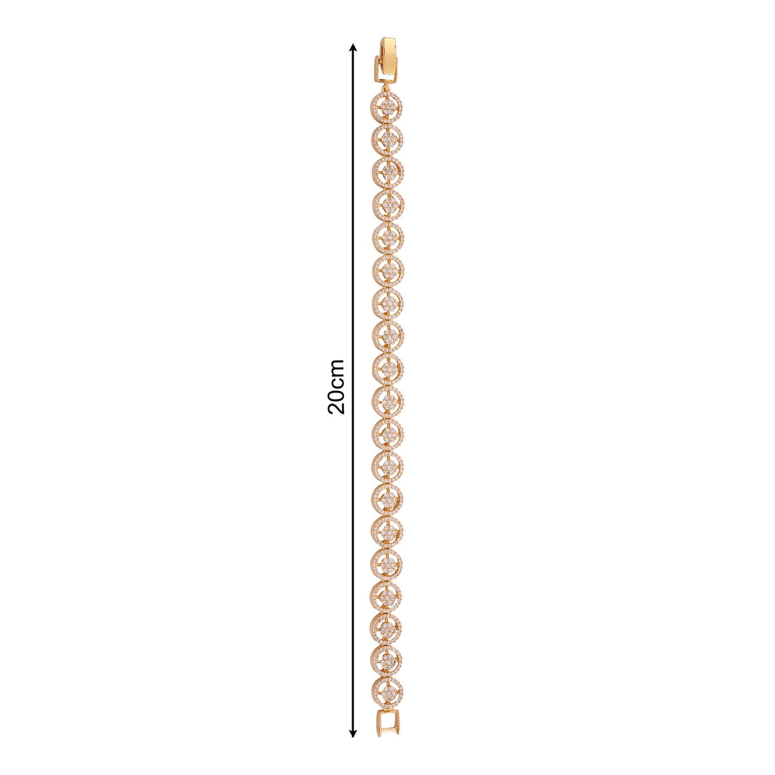 Rose Gold Cubic Zirconia Link Bracelet