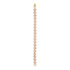 Rose Gold Cubic Zirconia Link Bracelet, with dimensions