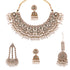 Pearl Polki Bridal Choker Set with Jhumkas, Maang Tikka & Passa