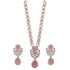 Pink Victorian Kundan American Diamond Long Necklace Set