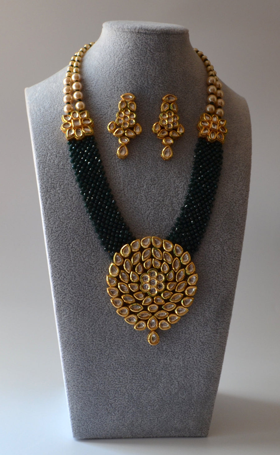 Kundan Meenakari Long Necklace Set Necklaces