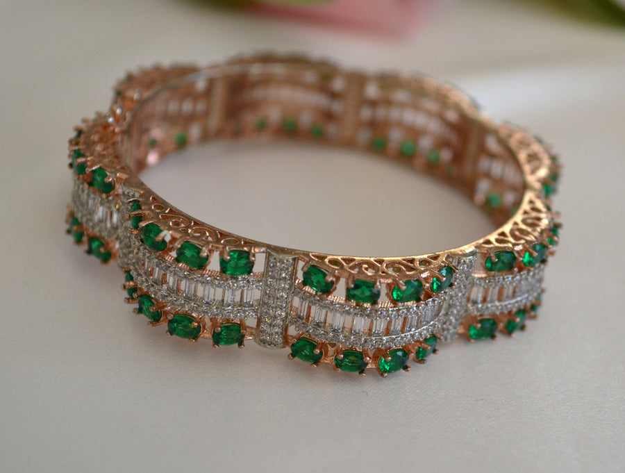 Baguette Diamond Style Openable Bracelet Bracelets