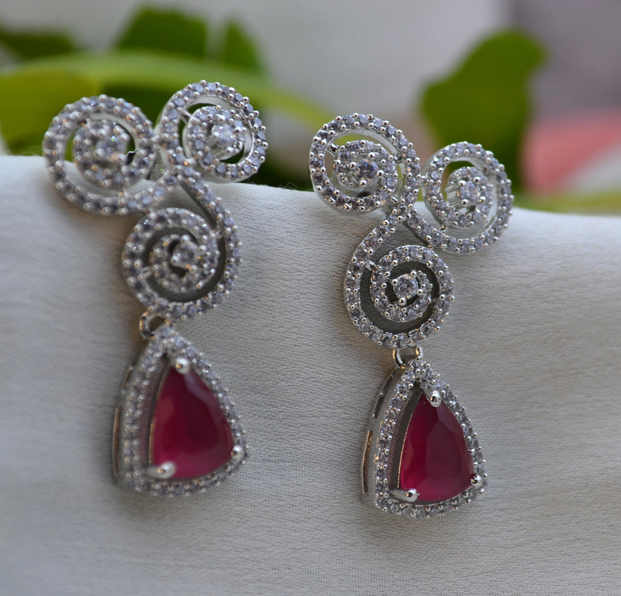 Ad Dangler Monalisa Stone Studs Ruby Earrings