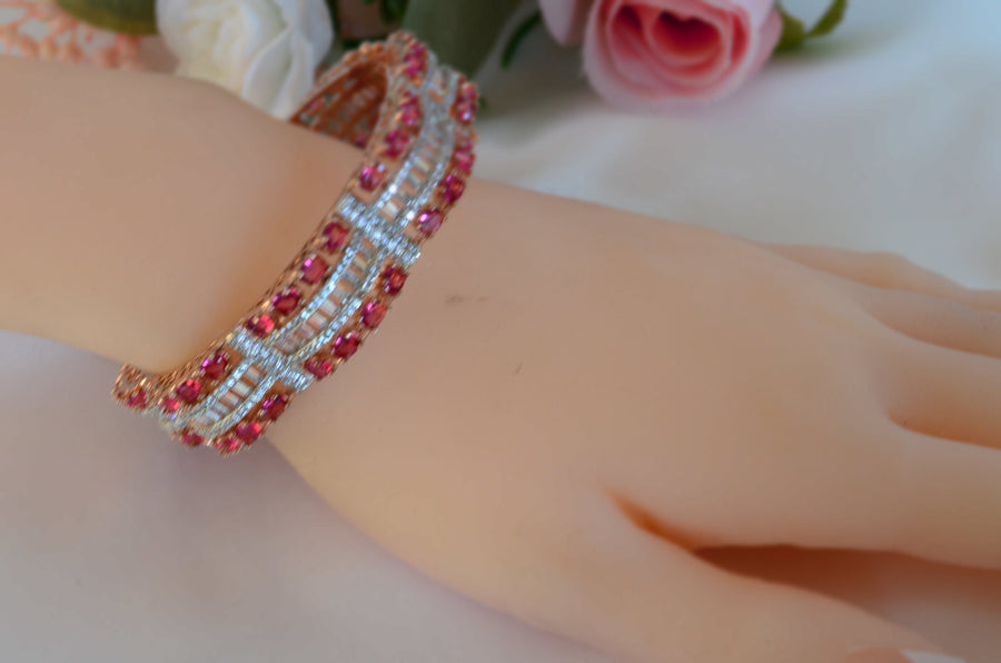 Baguette Diamond Style Openable Bracelet Bracelets