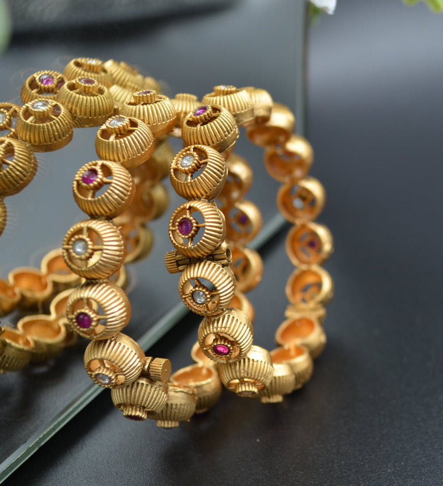 Openable Kundan Kada - Pair Bracelets